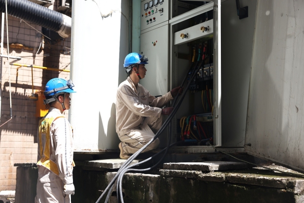 搶修現(xiàn)場(chǎng)。受訪單位供圖