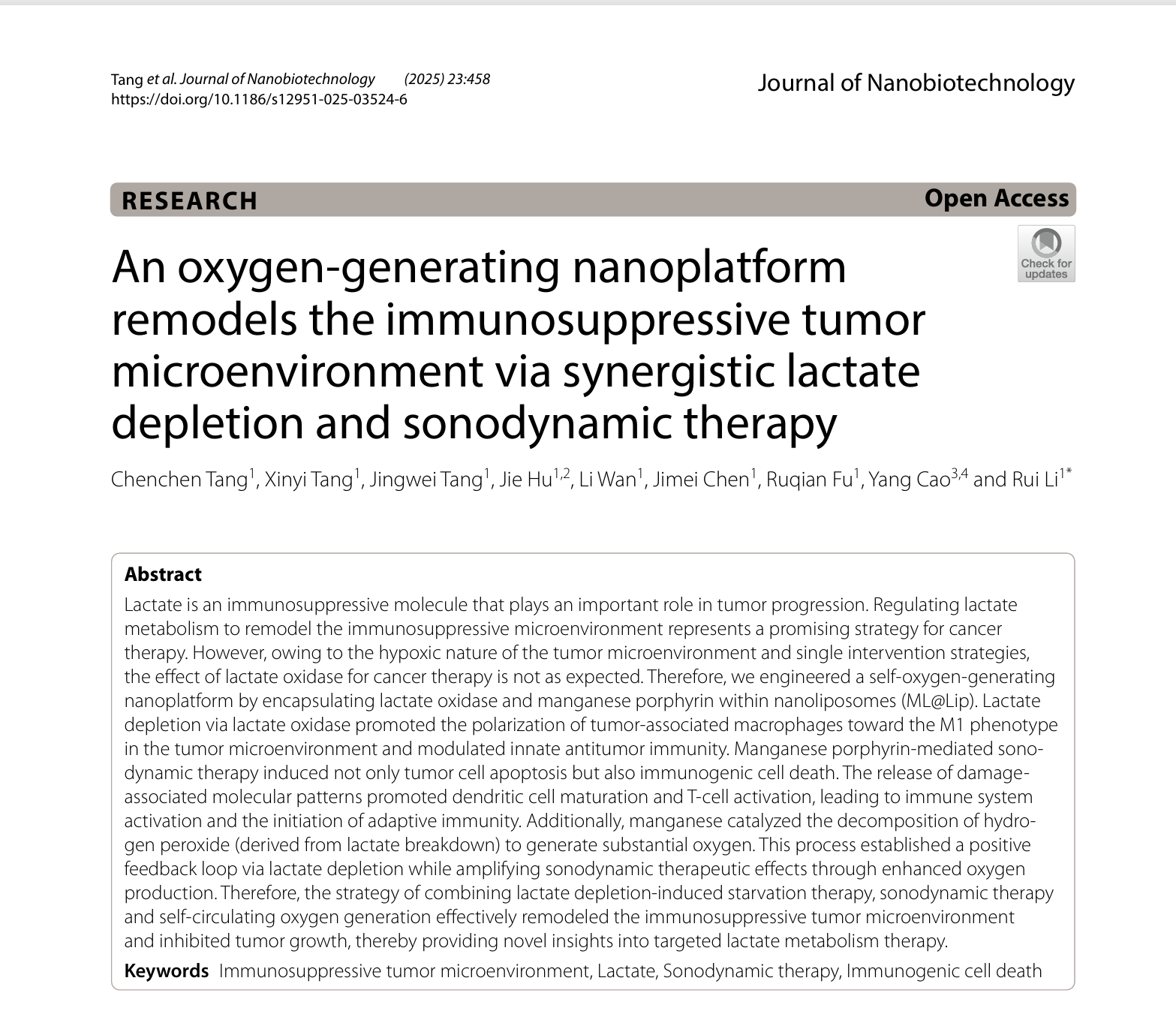 發(fā)表論文。重慶醫(yī)科大學(xué)附屬第三醫(yī)院(方大醫(yī)院)供圖