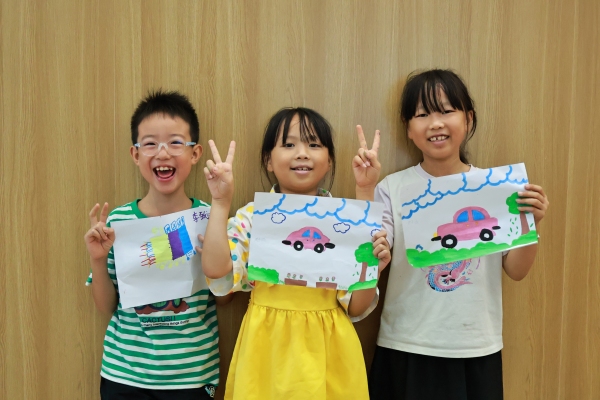 小朋友作品展示。重慶理工大學(xué)供圖