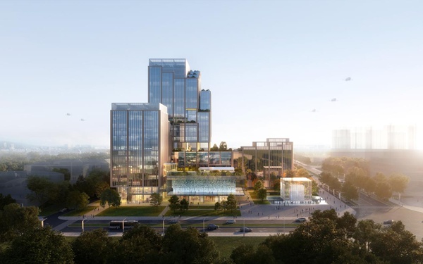 重慶市設(shè)計(jì)院設(shè)計(jì)的國家先進(jìn)計(jì)算產(chǎn)業(yè)創(chuàng)新（宜昌）中心。重慶市設(shè)計(jì)院供圖