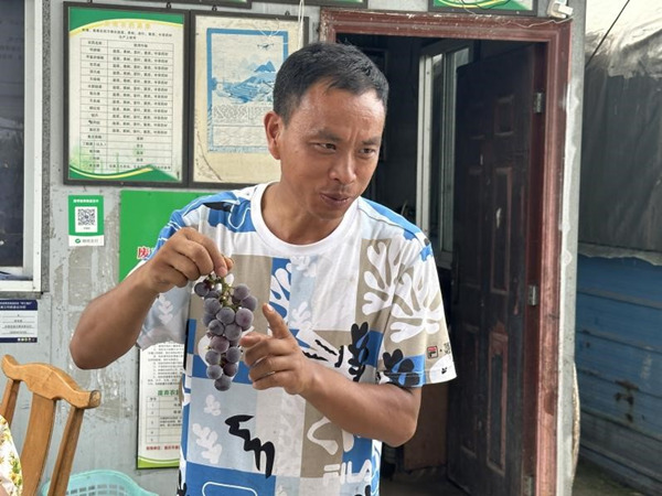 青耘花鄉(xiāng)振興促進(jìn)團(tuán)與果園負(fù)責(zé)人交流。受訪單位供圖