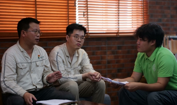 訪談現(xiàn)場。重慶電力高等?？茖W校供圖