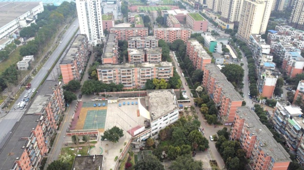 五里坪港盛小區(qū)。江北區(qū)委宣傳部供圖