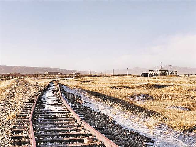 中國首個核武器研制基地——國營221廠舊址專用鐵路線現(xiàn)狀。（受訪者供圖）