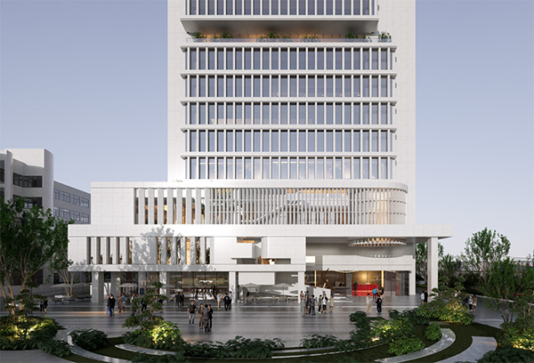 重慶衛(wèi)視數(shù)字文創(chuàng)基地效果圖。長廈安基建筑設(shè)計供圖