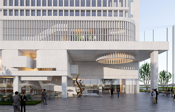 重慶衛(wèi)視數(shù)字文創(chuàng)基地效果圖。長廈安基建筑設(shè)計供圖