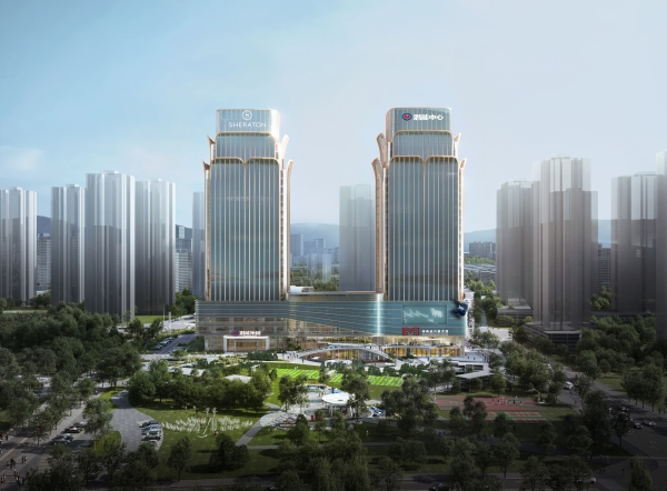 重慶潛能喜來登酒店（效果圖）。大渡口區(qū)招商投資局供圖