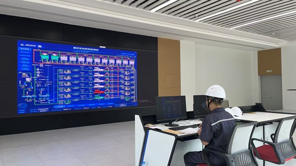 重慶東站樞紐能源站投運(yùn)。重慶燃?xì)饧瘓F(tuán)供圖