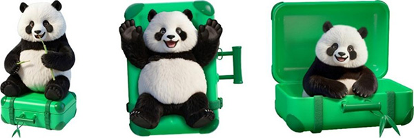 “熊貓阿叻”IP形象全面升級。凱德集團供圖