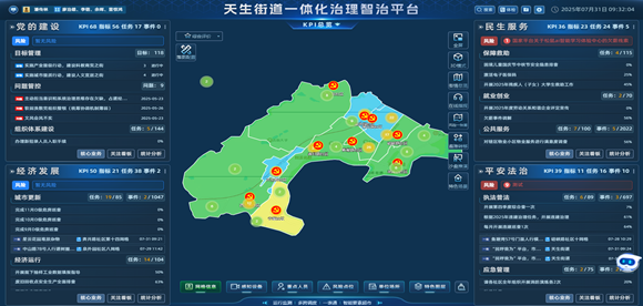 天生街道一體化治理智治平臺(tái)。 北碚區(qū)委宣傳部供圖 第1眼TV-華龍網(wǎng)發(fā)
