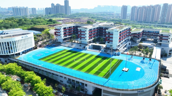 金海學(xué)校項(xiàng)目實(shí)景航拍圖。受訪者供圖