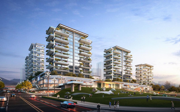 國瑞長江賦效果圖。國瑞供圖