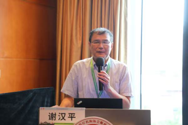 謝漢平學(xué)術(shù)分享現(xiàn)場。重慶普瑞眼科醫(yī)院供圖