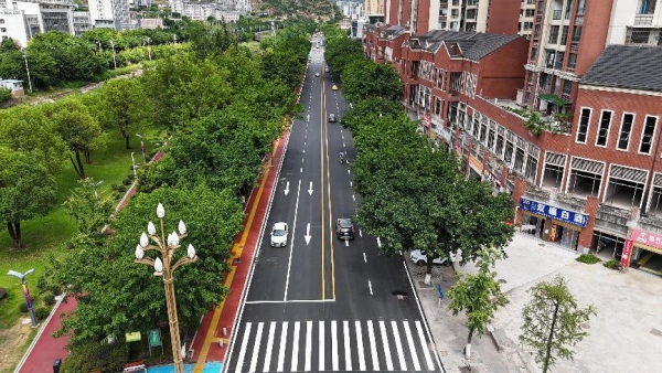 夔州街道路網(wǎng)完善工程（一期）。申淑萍攝