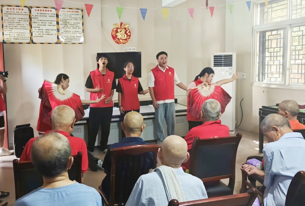 團(tuán)隊(duì)表演節(jié)目《萬疆》。重慶電力高等專科學(xué)校供圖