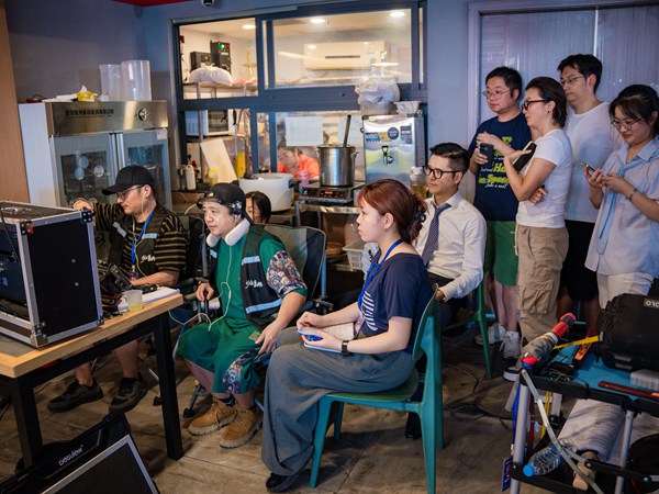 拍攝現(xiàn)場。萬州區(qū)委宣傳部供圖