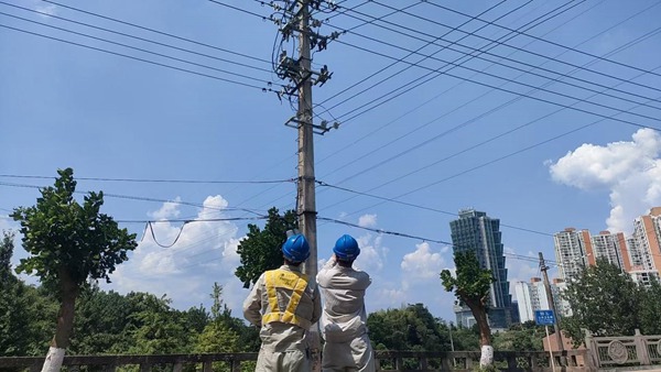 電力人員巡視線路。國網(wǎng)重慶永川供電公司供圖