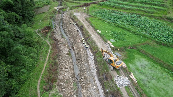 彭水縣善感鄉(xiāng)流域生態(tài)修復(fù)項(xiàng)目。重慶環(huán)投集團(tuán)供圖