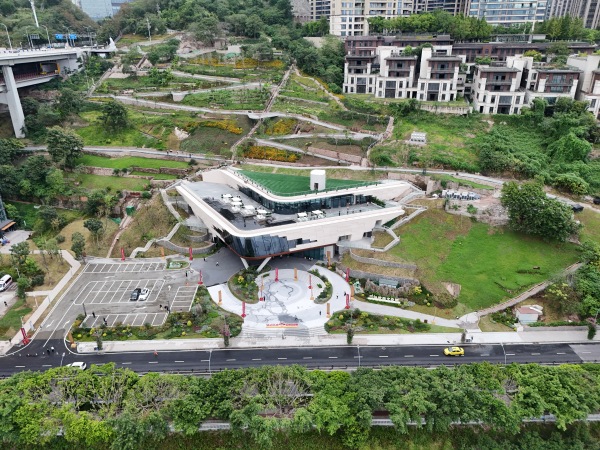 川江航運文化園航拍。江北區(qū)委宣傳部供圖