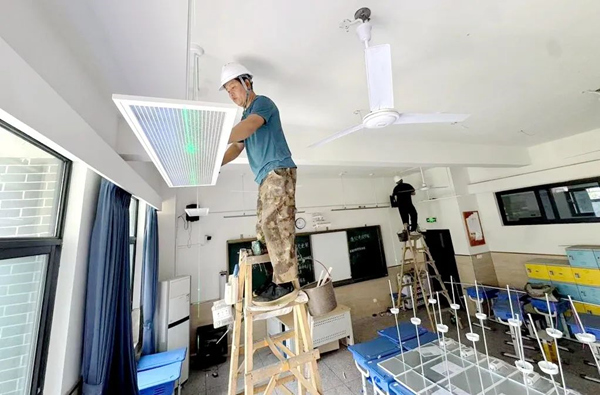 黃炎培中學施工現(xiàn)場。渝北區(qū)教委供圖