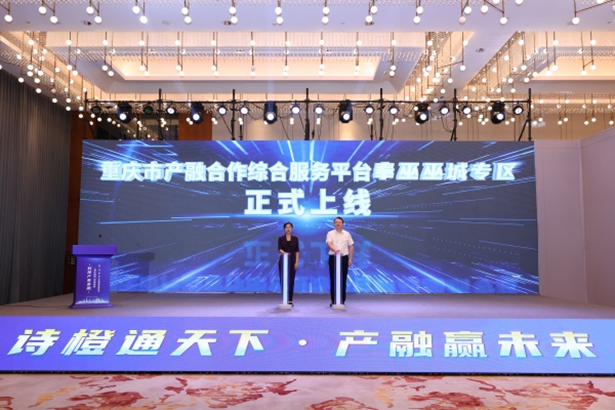 重慶市產(chǎn)融合作綜合服務(wù)平臺(tái)奉巫巫城專區(qū)正式上線。主辦方供圖