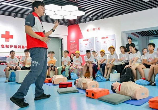 急救知識分享。招商積余重慶公司供圖