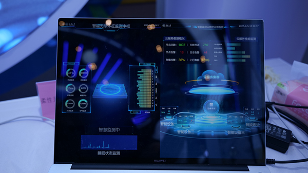 智慧監(jiān)測界面。重慶大學(xué)供圖