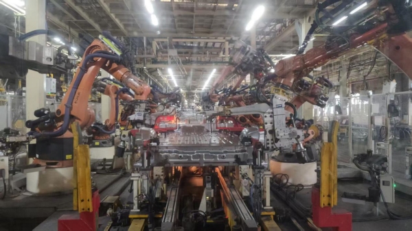 長安跨越生產(chǎn)車間。萬州區(qū)委宣傳部供圖