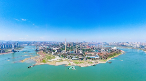 九龍坡藍(lán)天白云。九龍坡區(qū)生態(tài)環(huán)境局供圖