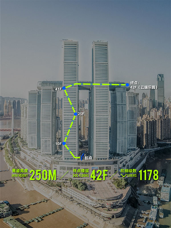 垂直登高賽路線圖。凱德發(fā)展供圖