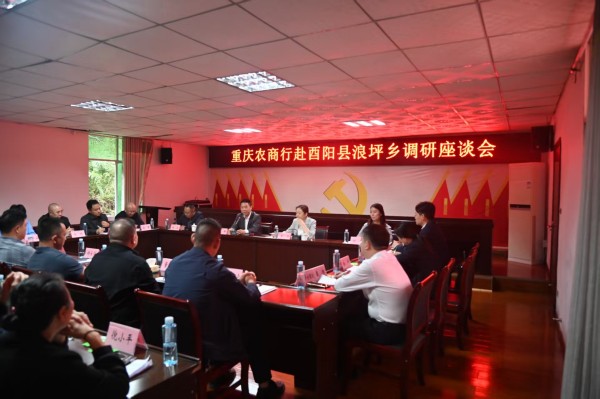 調(diào)研座談會現(xiàn)場。重慶農(nóng)商行供圖